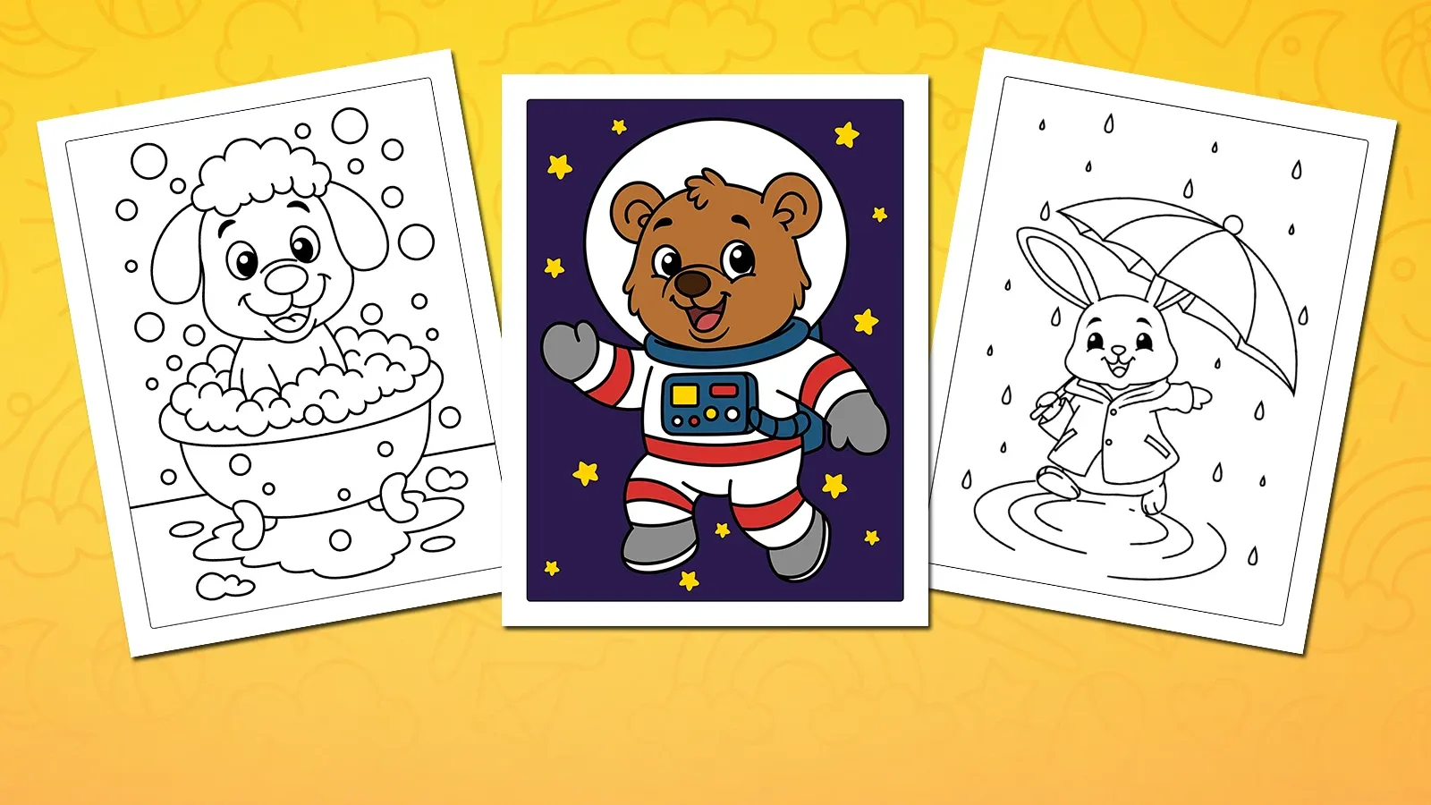 Animal coloring pages for kids