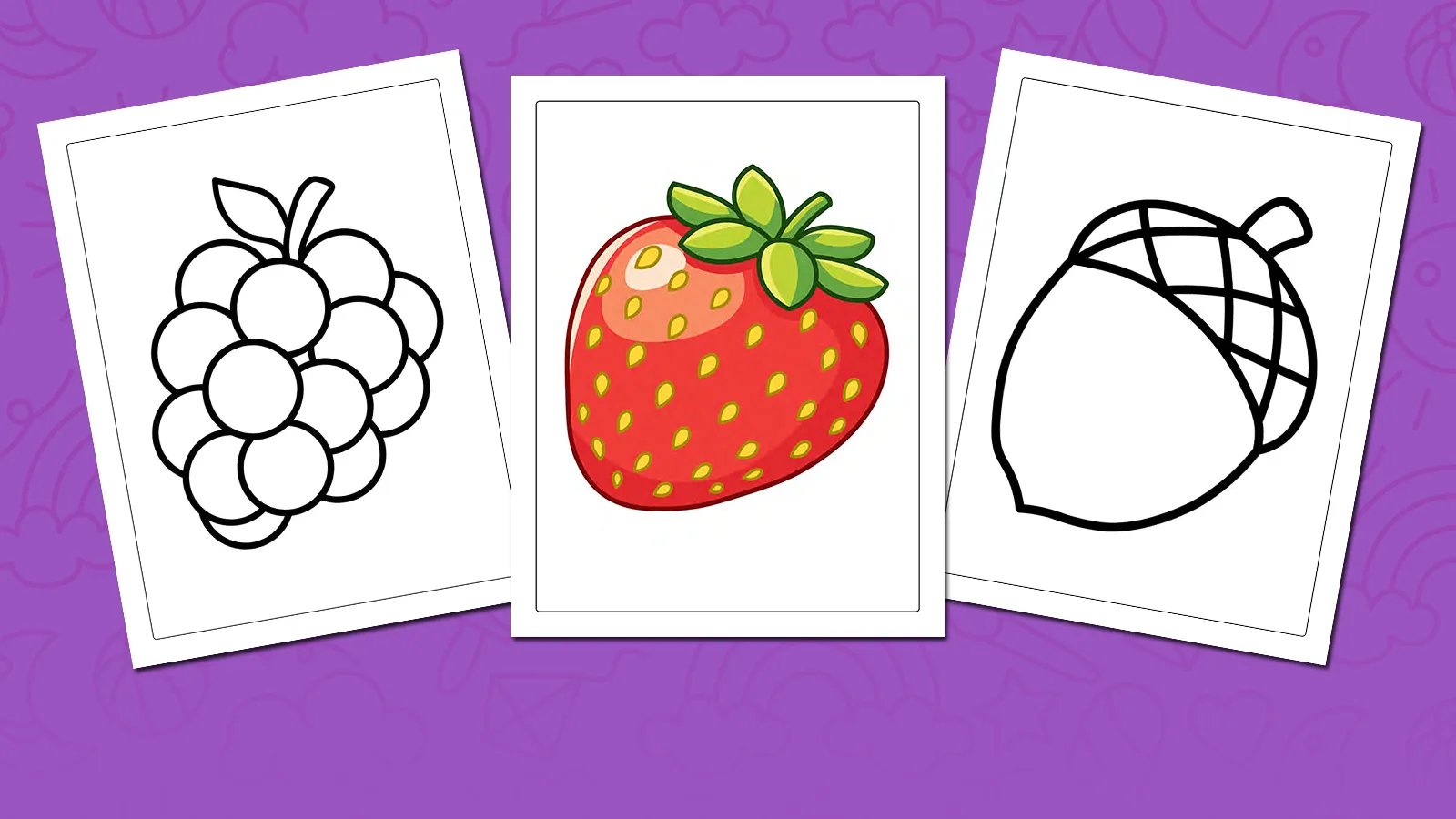 Coloring pages that help kids learn colors
