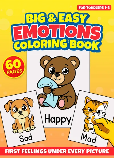 Big & Easy Emotions Coloring Book cover