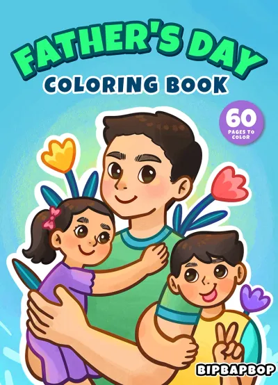 Father's Day Coloring Book cover