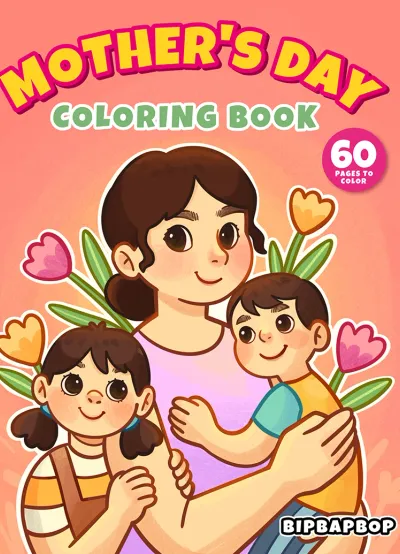 Mother's Day Coloring Book cover