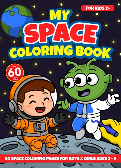 My Space Coloring Book cover
