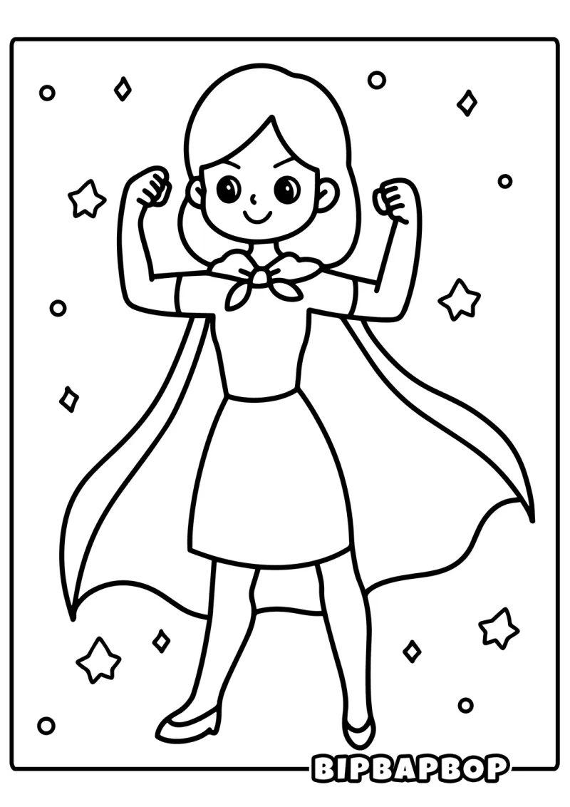 Supermom in her cape