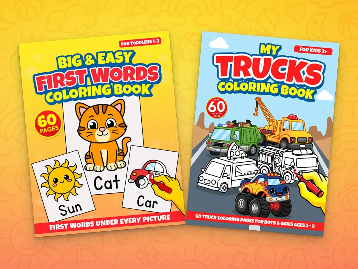 Bip Bap Bop coloring books for toddlers and young kids