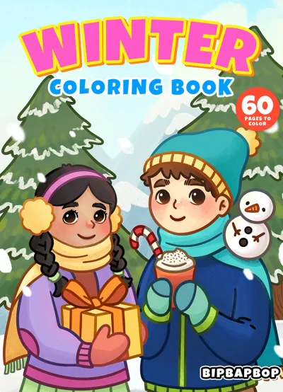 Winter Coloring Book cover