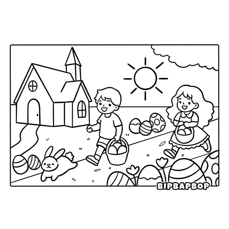 four kids having a water balloon fight