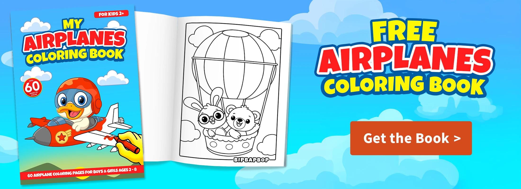 Free Airplanes Coloring Book