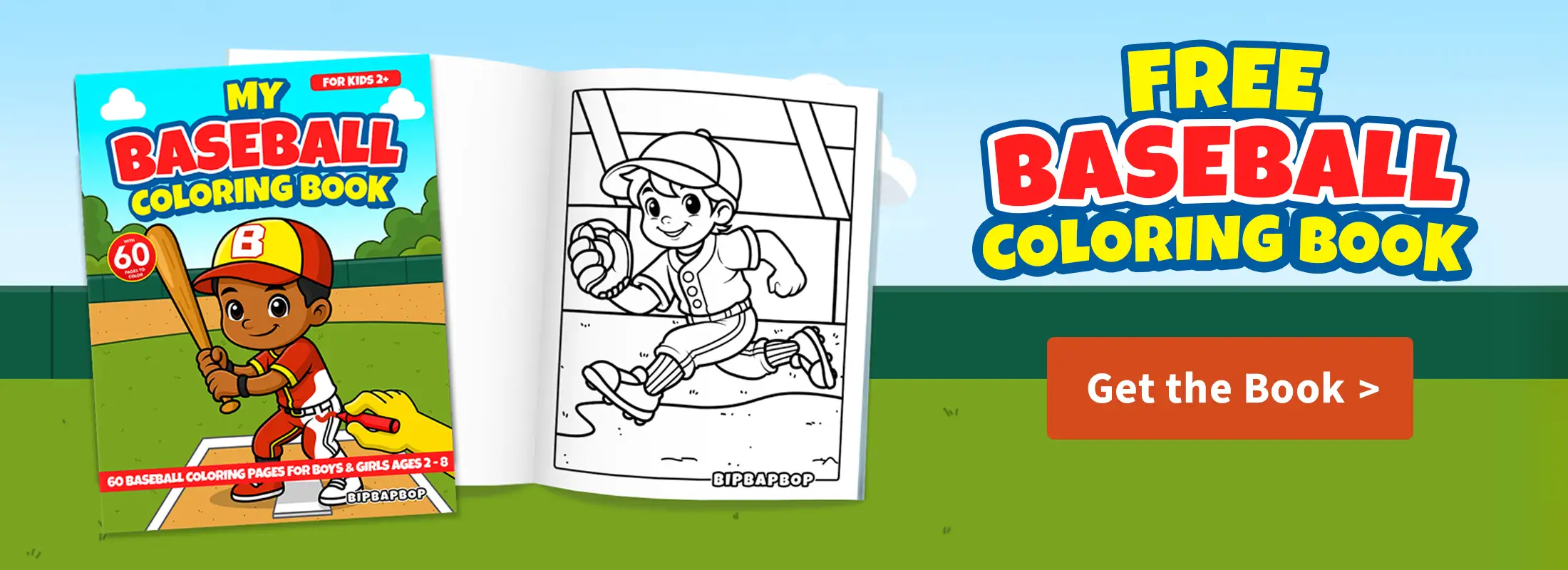 Free Baseball Coloring Book