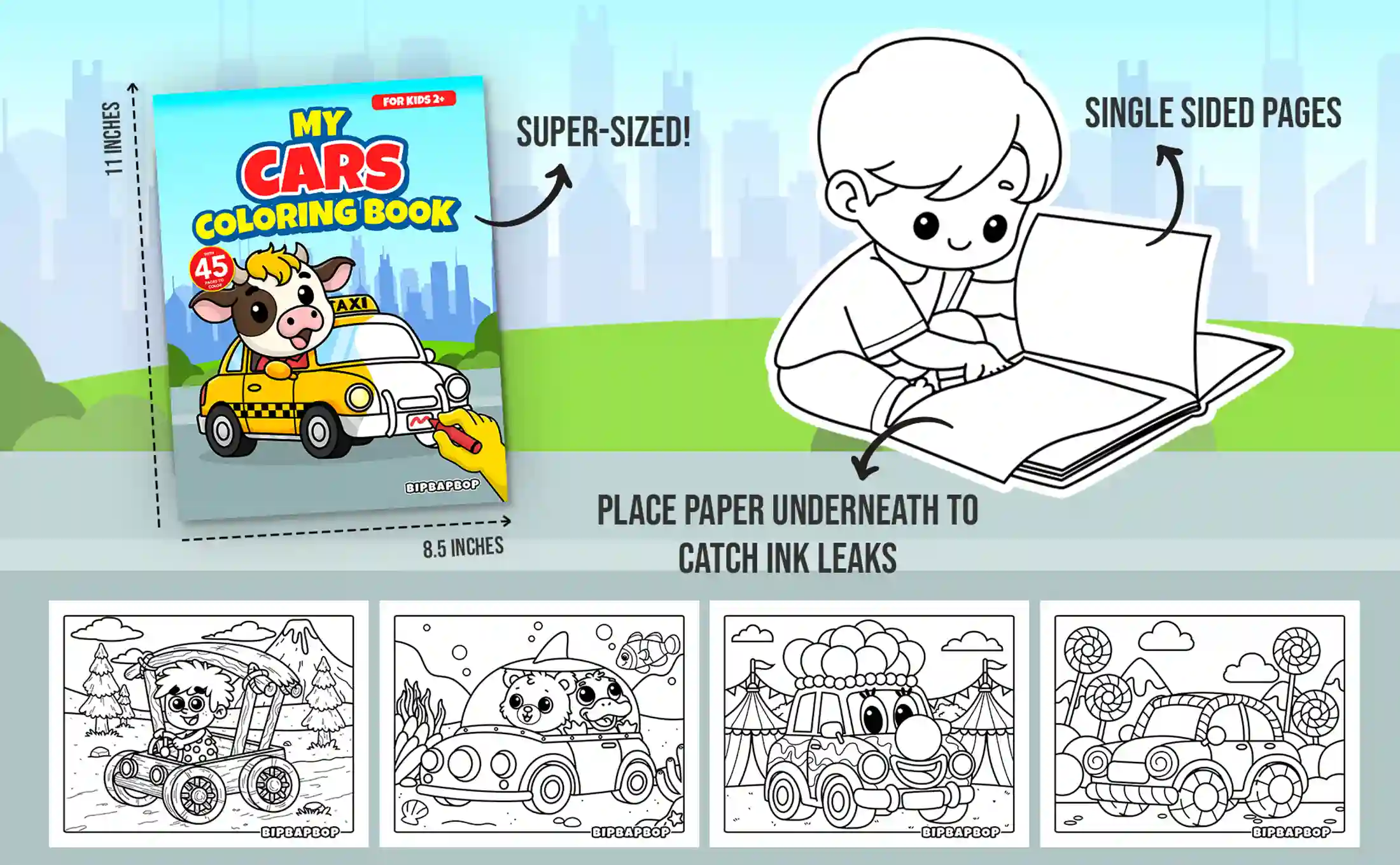 super sized cars coloring pages