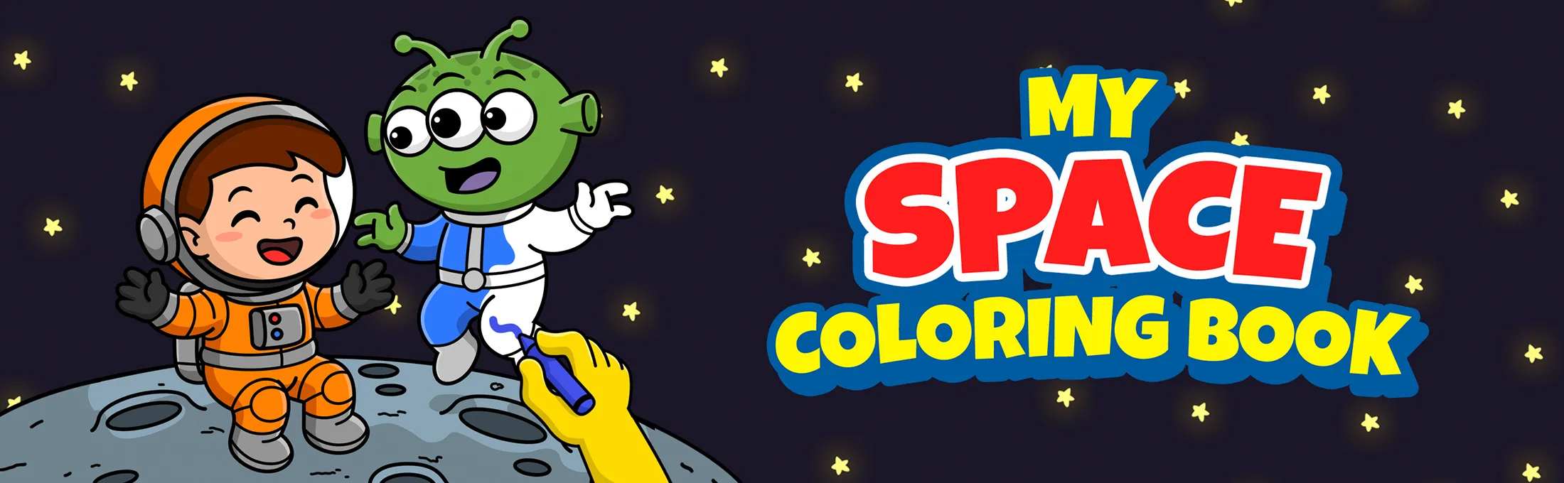 space coloring book