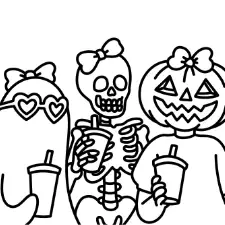 Supernatural Hangout Coloring Page
