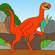 Therizinosaurus Colouring Pages