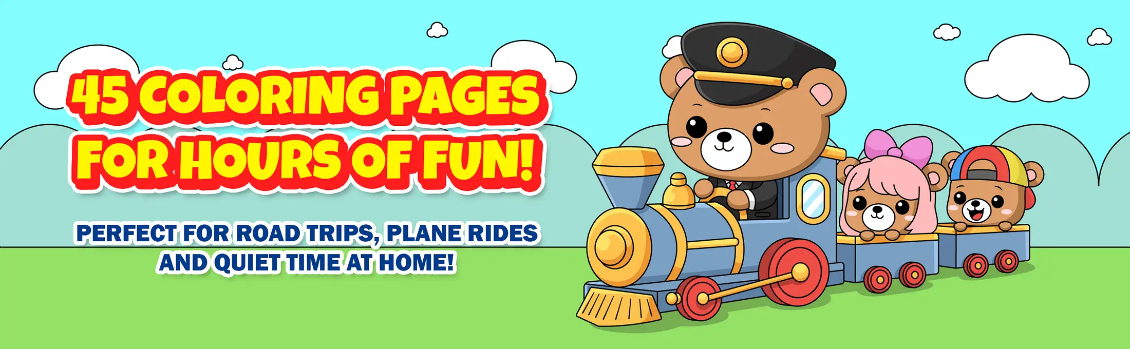 45 trains coloring pages for hours of fun!