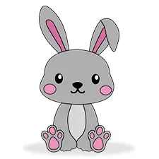 Adorable Baby Bunny Coloring Page