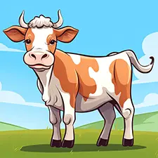 Adult Cow Coloring Page