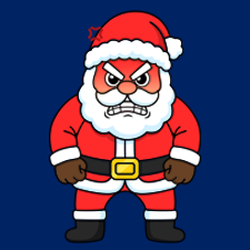 Angry Santa Printable