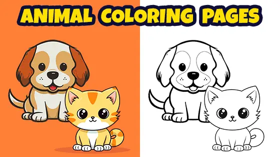 animal coloring pages for kids