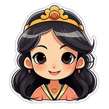 Princess In A Kimono Printable