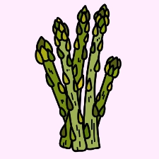 Asparagus Coloring Page