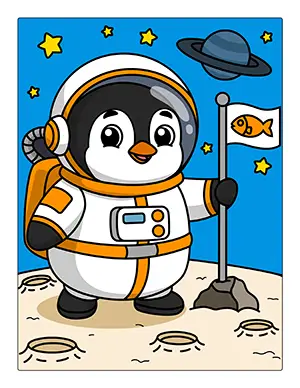 astronaut penguin