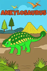 Baby Ankylosaurus Coloring Page Color