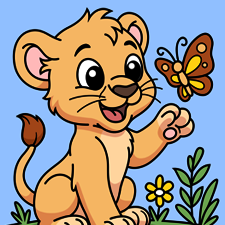 Baby Lion Printable