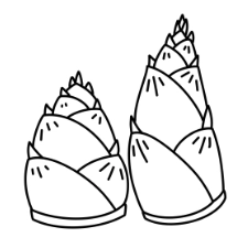 Bamboo Shoot Coloring Page