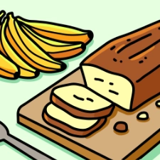Banana Loaf Coloring Page