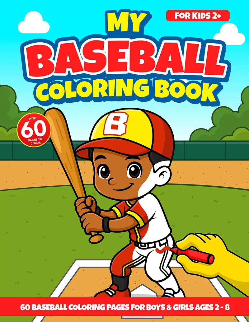 free baseball coloring book