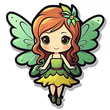 Beautiful Fairy Coloring Sheet