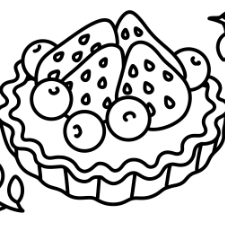Berry Tart Coloring Page