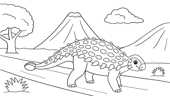 Best Anklosaurus Coloring Sheets Free PDF Download