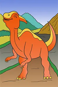 Best Parasaurolophus Coloring Sheets Free PDF Download Color