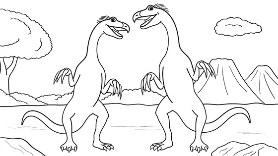 Best Therizinosaurus Coloring Sheets Free PDF Download