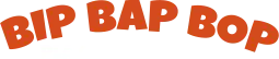 Bip Bap Bop Orange Logo. Play. Create. Learn.