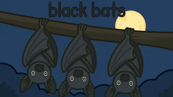 Black Bats Printable