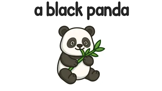 A Black Panda Printable