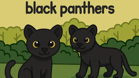 Black Panthers Printable