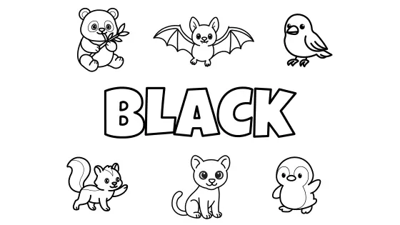 Black things Coloring Page