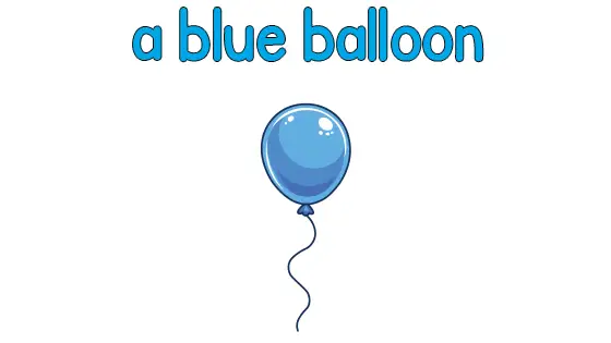 A Blue Balloon Printable