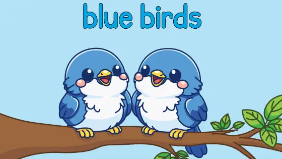 Blue Birds Printable