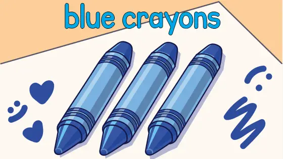 Blue Crayons Printable