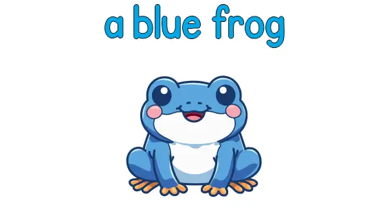 A Blue Frog Printable