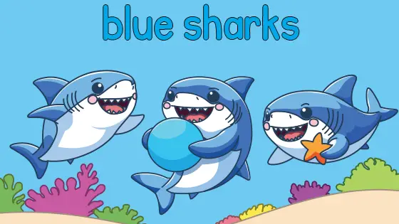 Blue Sharks Printable