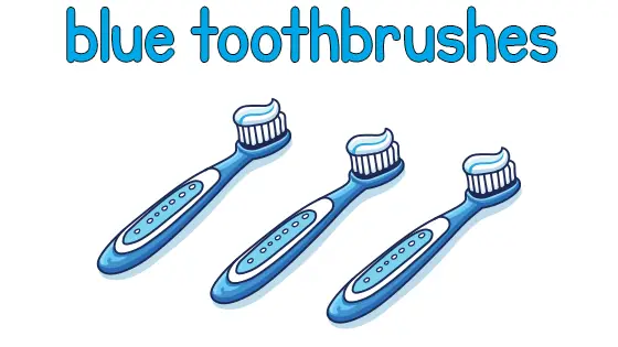 Blue Toothbrushes Printable