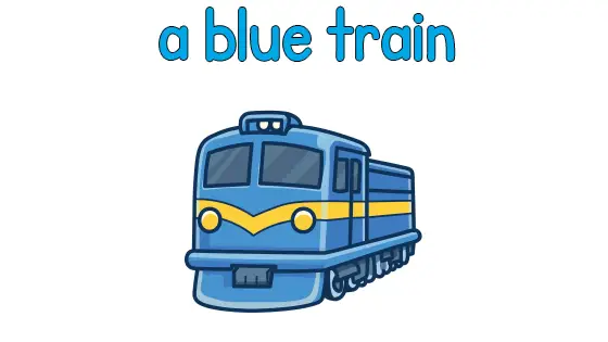 A Blue Train Printable