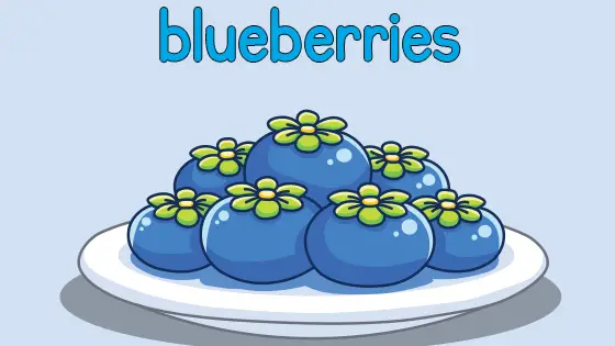 Blueberries Printable