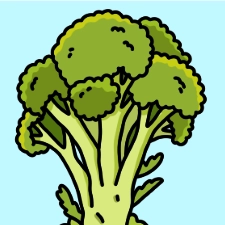 Broccoli Coloring Page