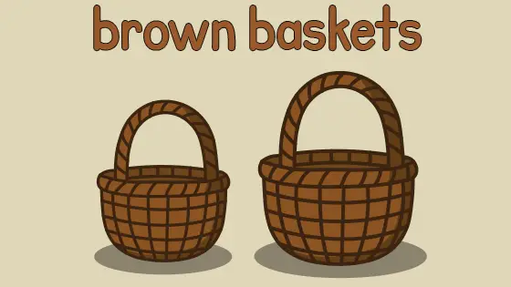 Brown Baskets Printable