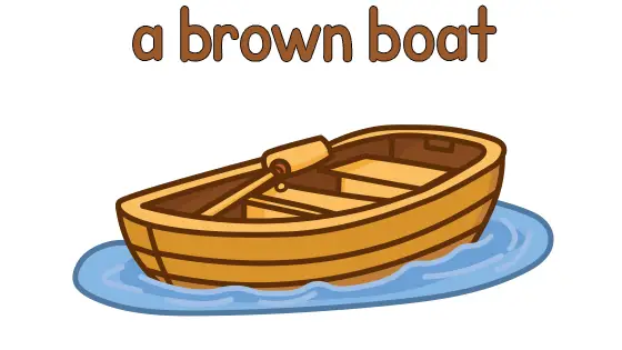 A Brown Boat Printable